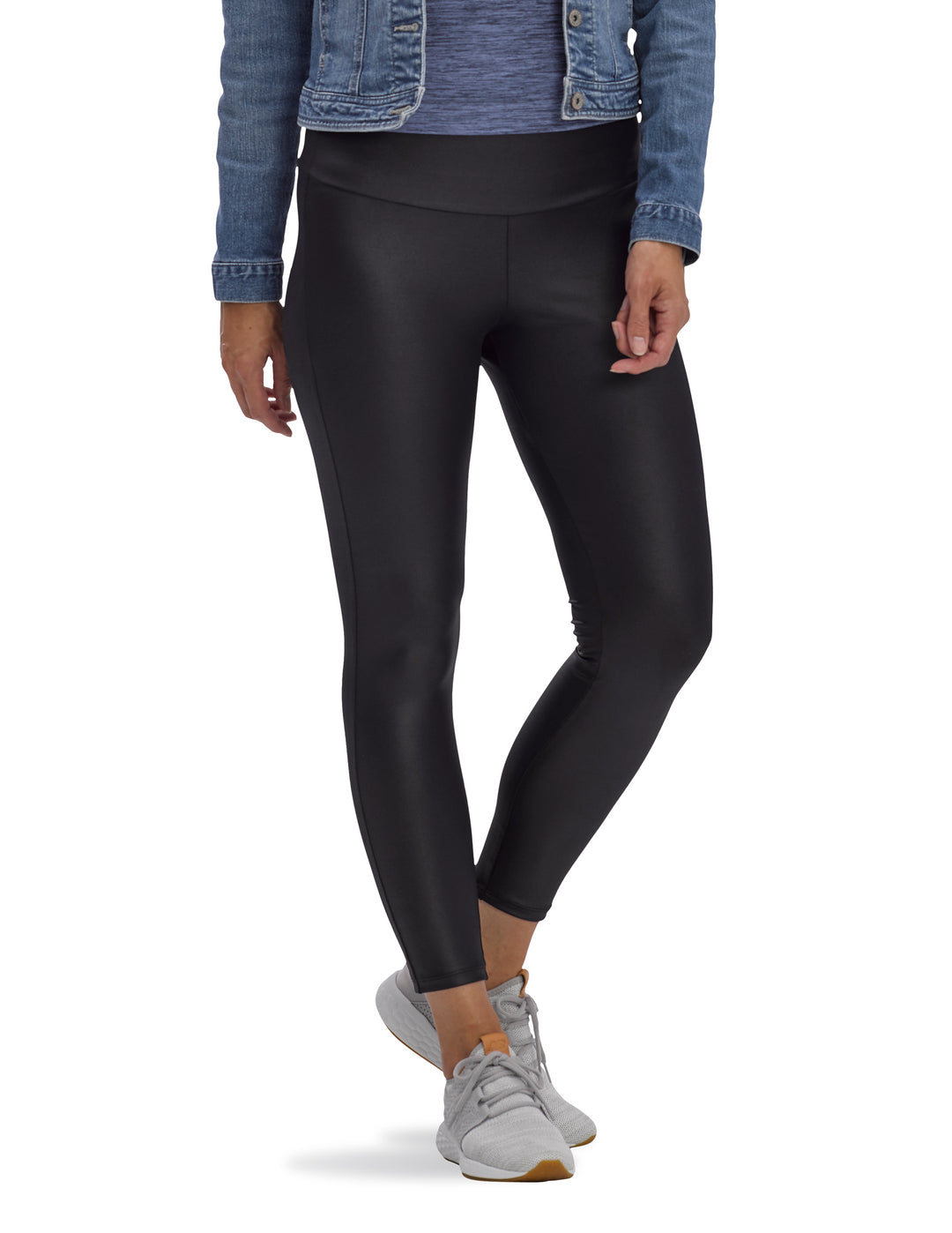 Glossy Wide Waistband Skimmer