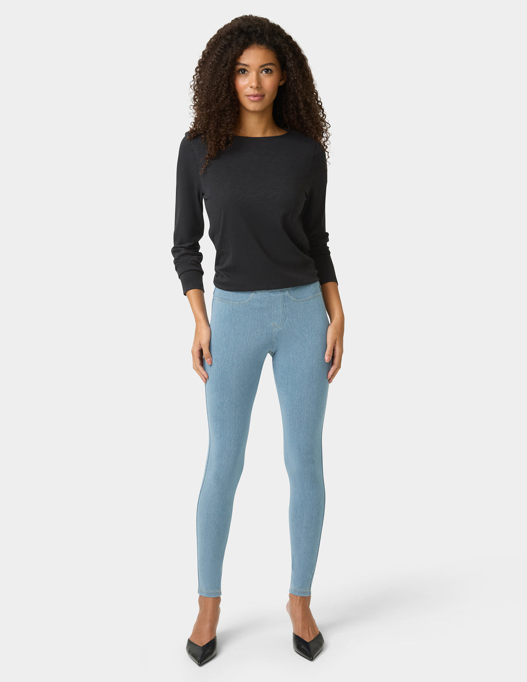 Classic Indigo Denim Leggings