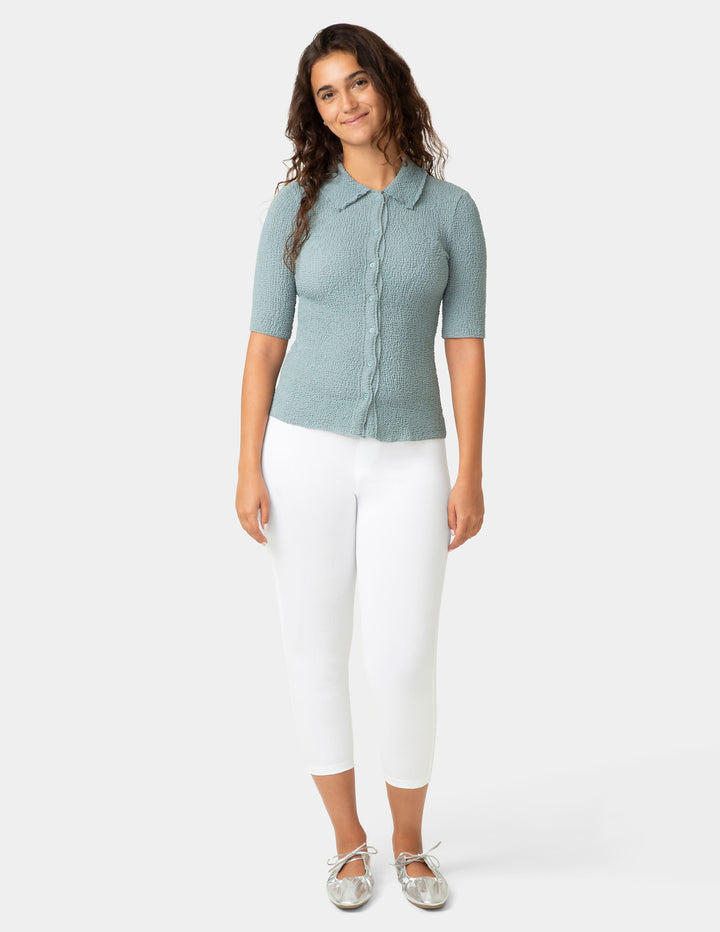 Classic Indigo Denim Capri