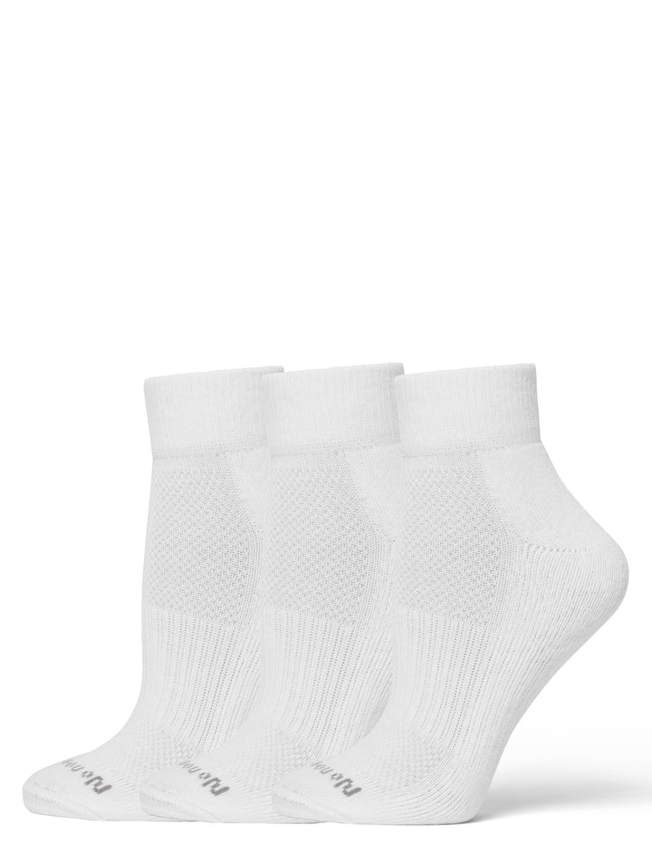 Soft & Breathable Cushioned Ankle Socks 3 Pair Pack