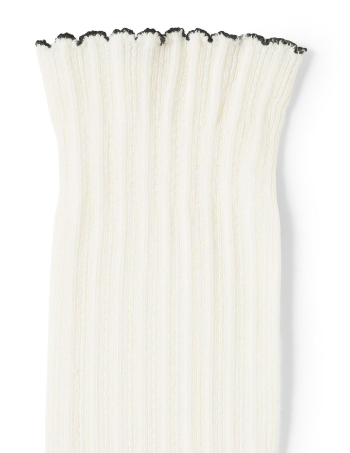 Scallop Tip Knee Sock