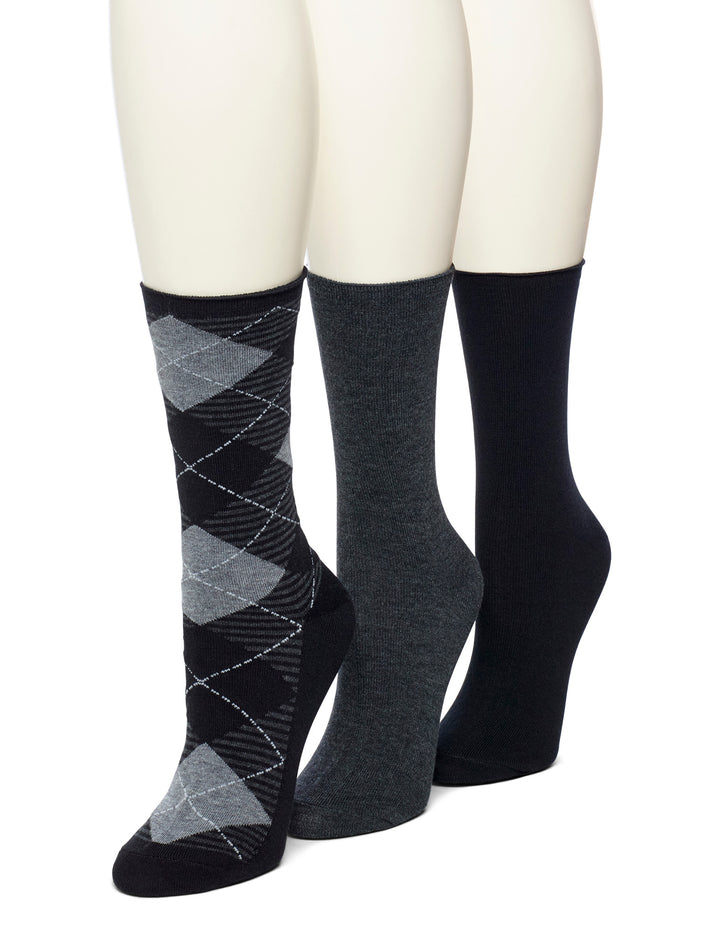 Argyle Jean Sock 3 Pair Pack