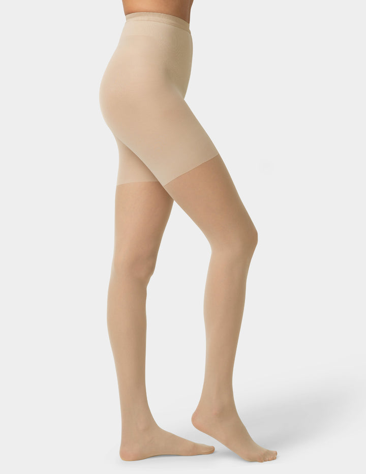 Cooling shaping sheers in nude worn by person
