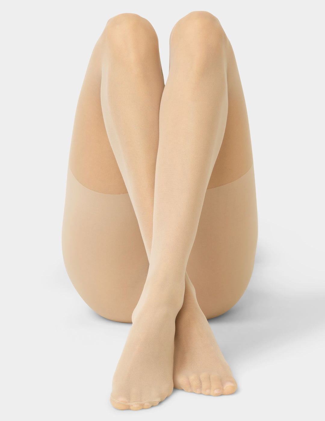 Cooling shaping sheers in nude worn by person