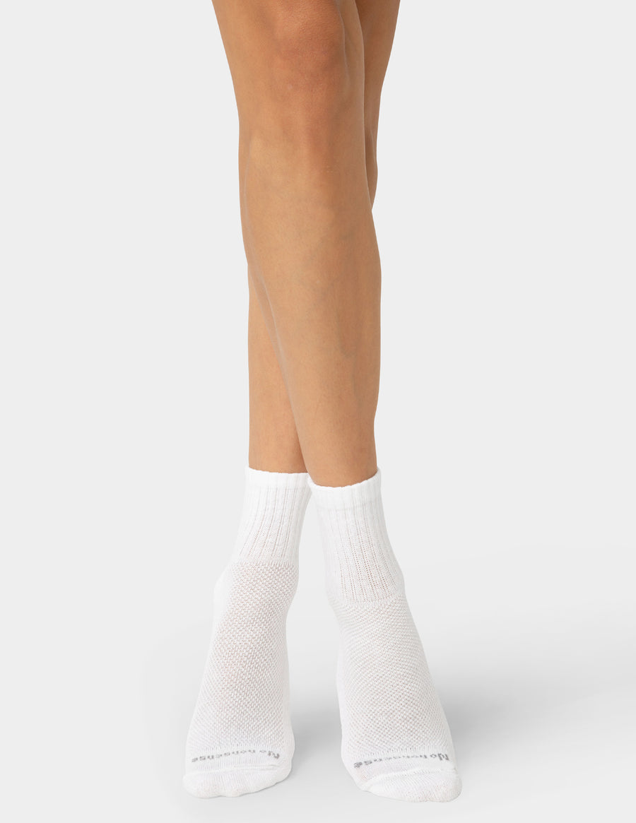 Soft & Breathable Women's Cushioned Mini Crew Socks 3 Pair Pack – No ...