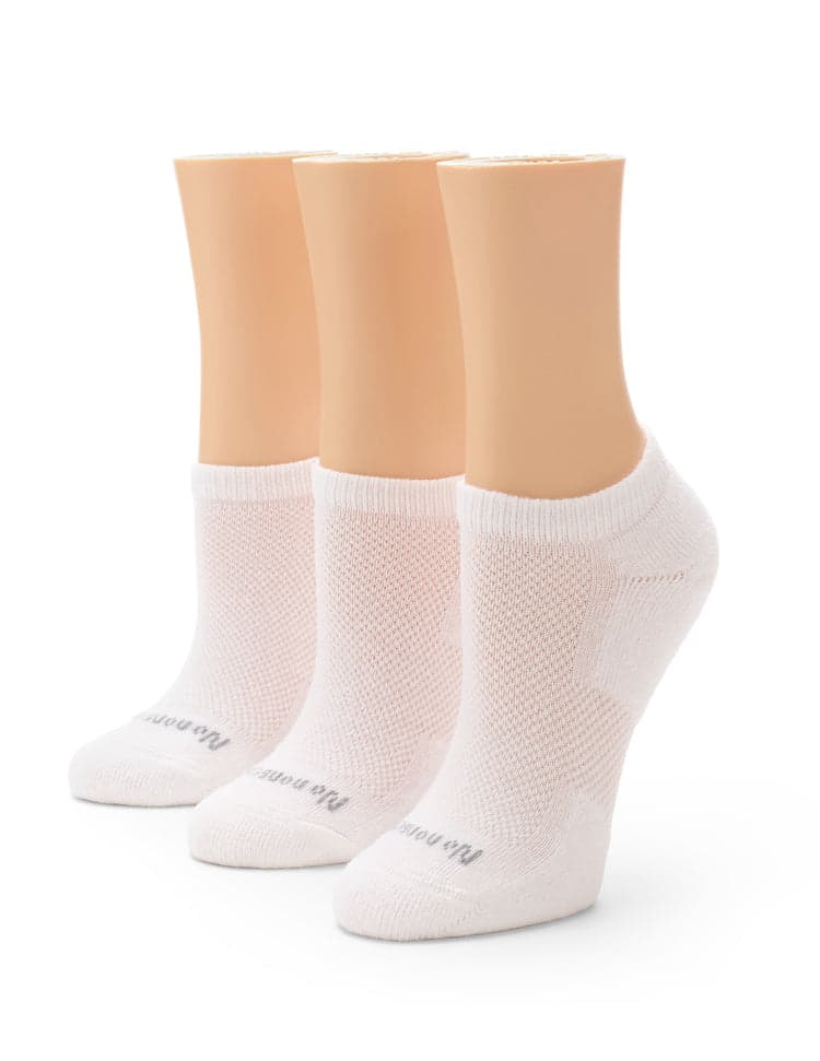 Soft & Breathable Cushioned No Show Socks 3 Pair Pack