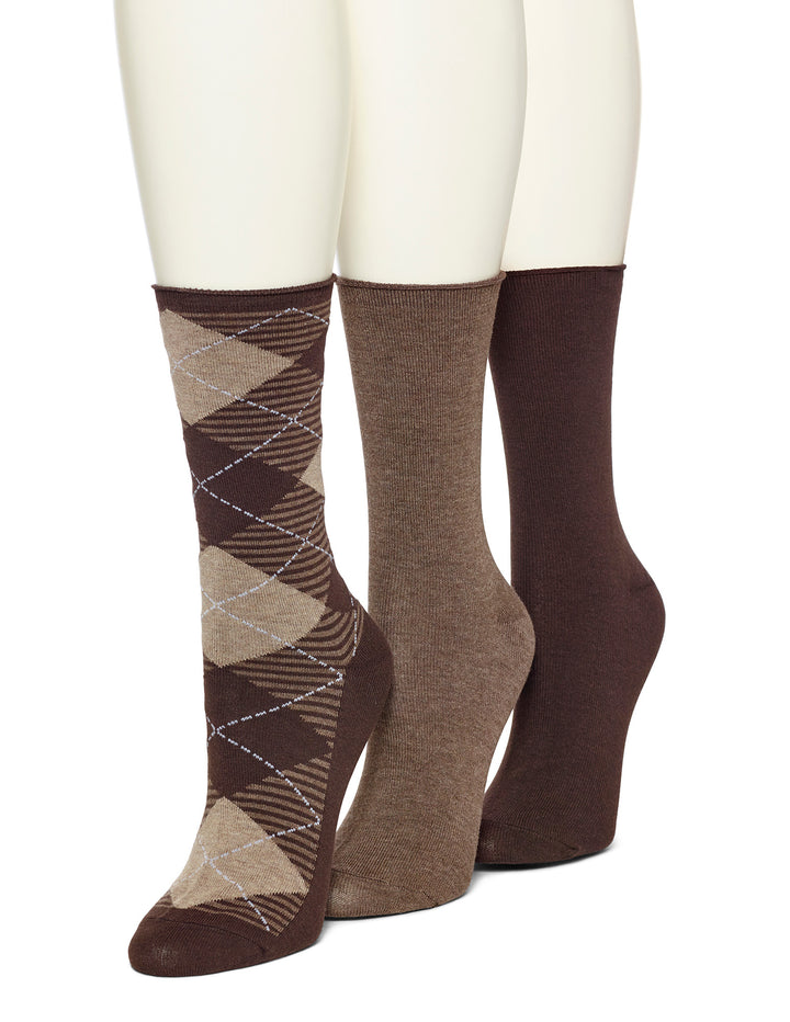 Argyle Jean Sock 3 Pair Pack