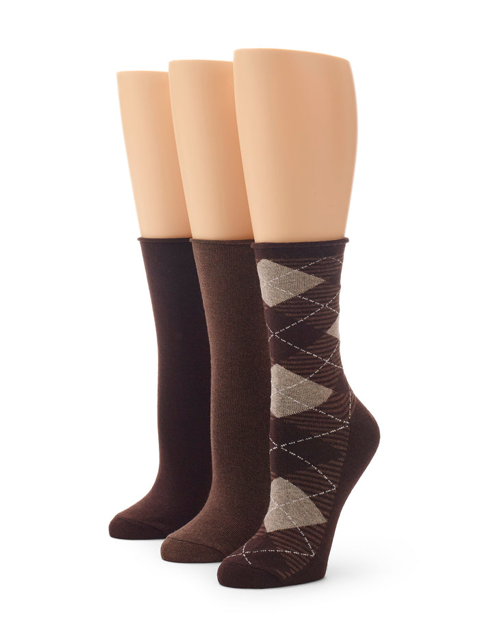 Argyle Jean Sock 3 Pair Pack