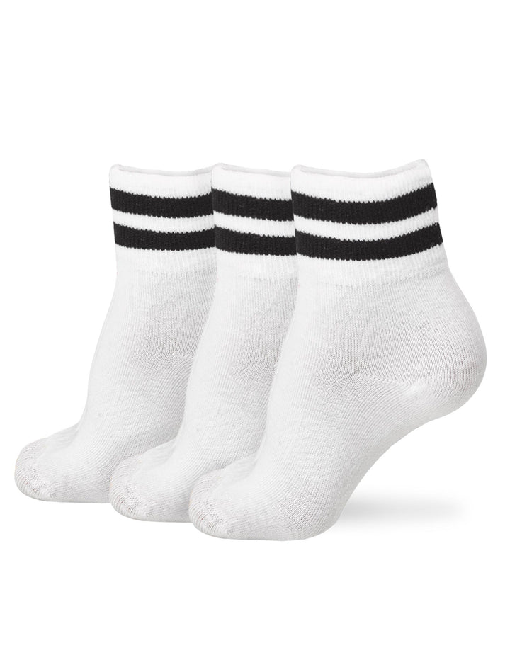 Kids ExpanTech Athletic Basic Ankle Sock 3 Pair Pack