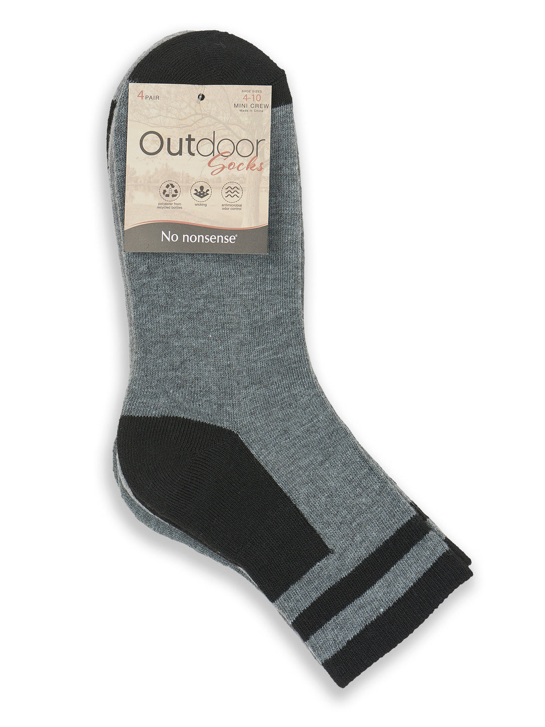 Outdoor Colorblock Mini Crew Sock 4 Pair Pack