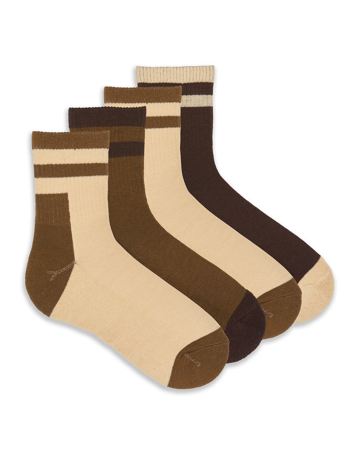 Outdoor Colorblock Mini Crew Sock 4 Pair Pack