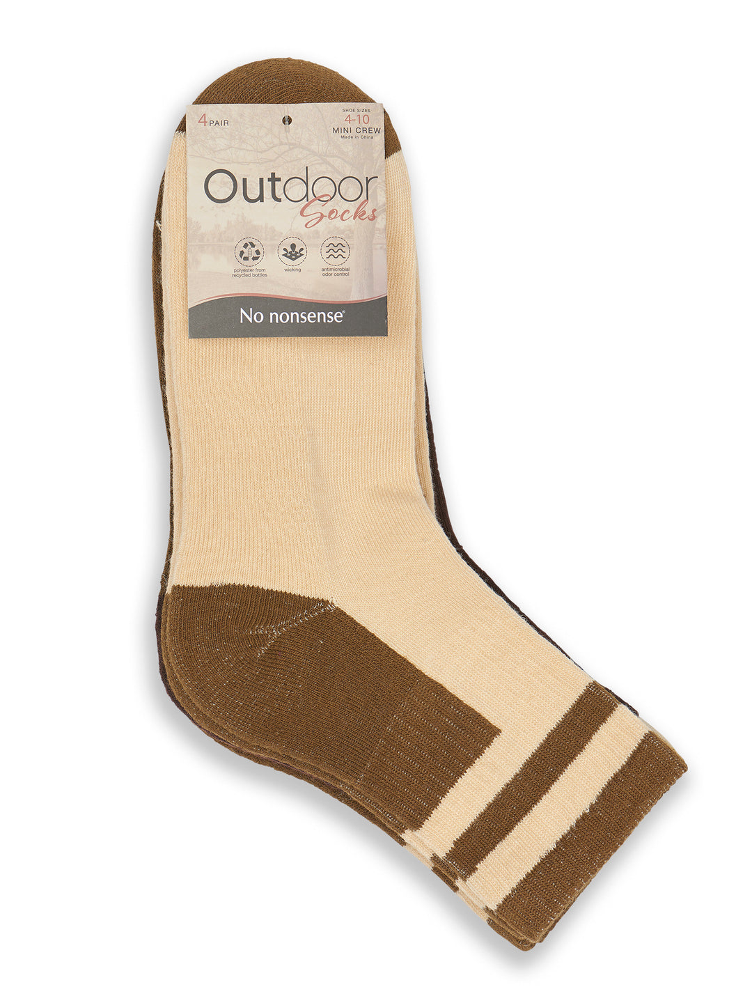 Outdoor Colorblock Mini Crew Sock 4 Pair Pack