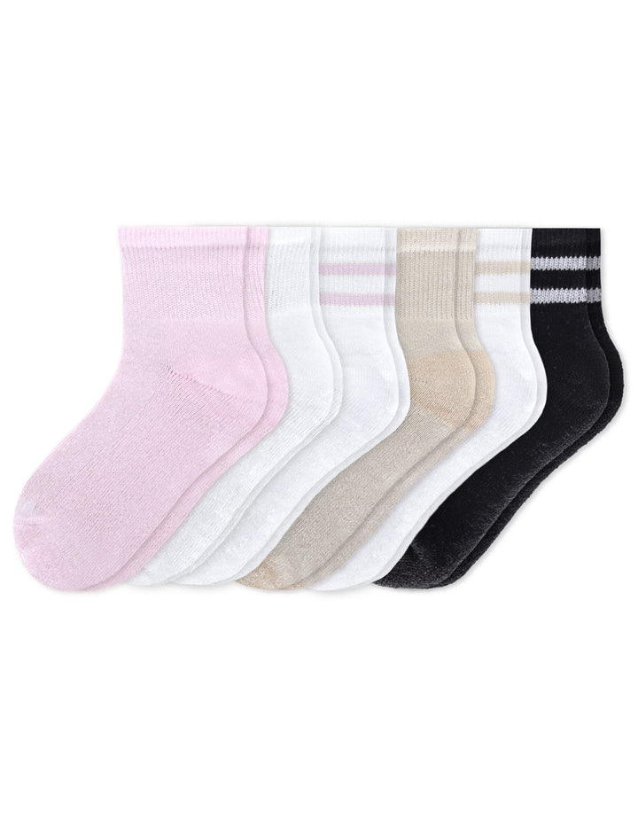 Women's Cushioned Quarter Top Socks 6 Pair Pack