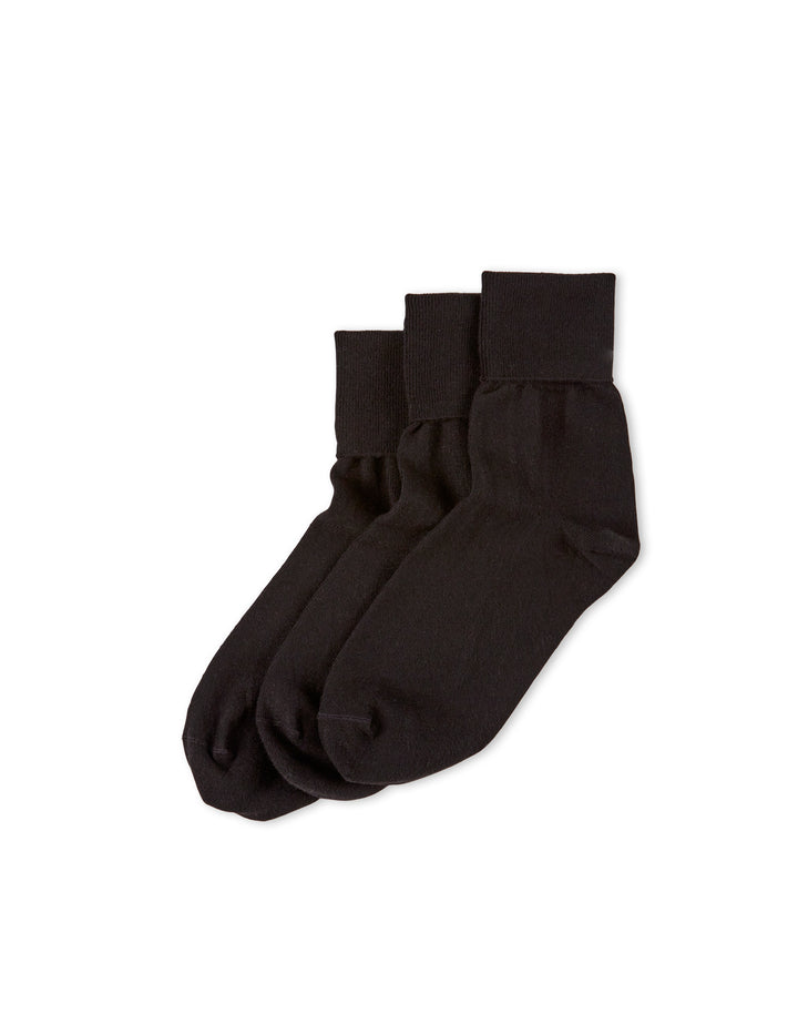 Cotton Turncuff 3 Pair Pack
