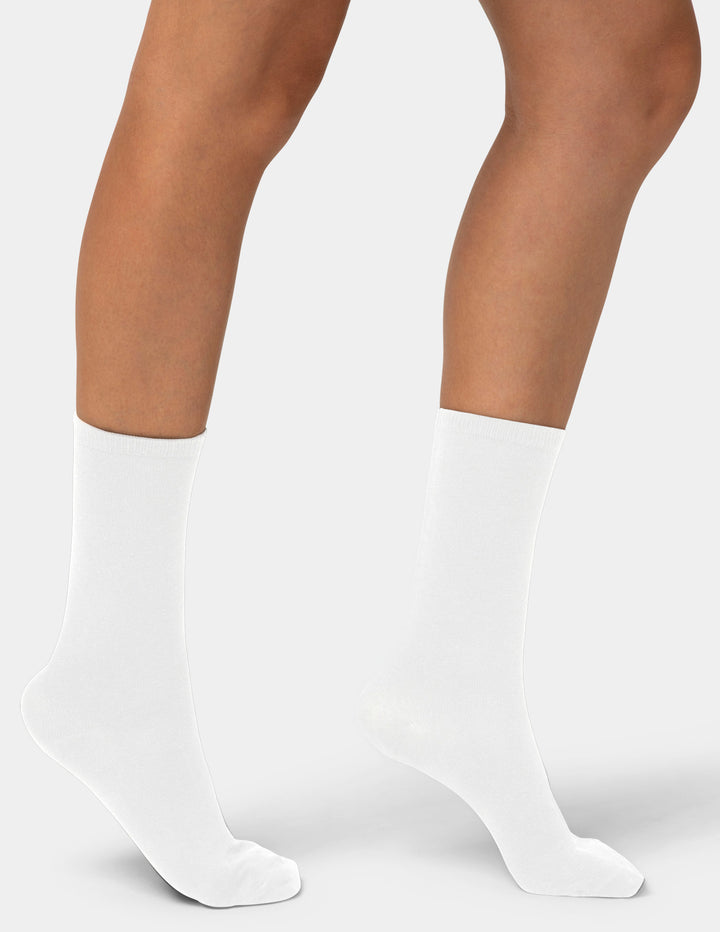 Cotton Flat Knit Crew 3 Pair Pack