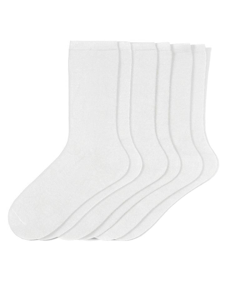 Cotton Flat Knit Crew 3 Pair Pack