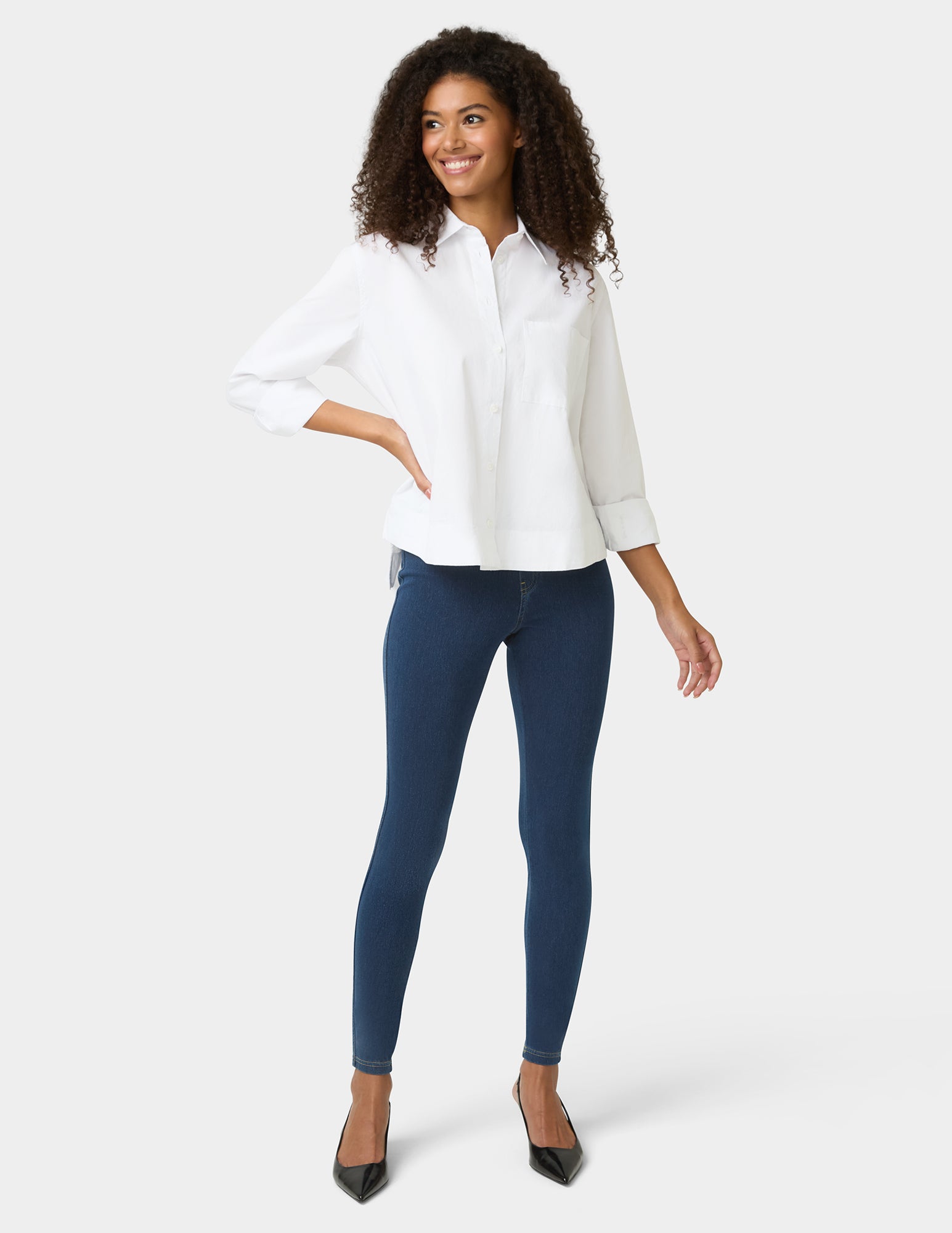 Classic Indigo Denim Leggings – No nonsense