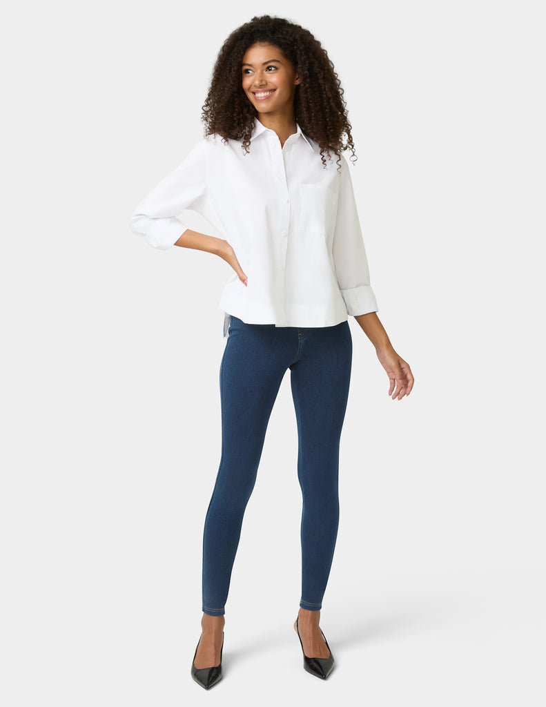 Classic Indigo Denim Leggings – No nonsense