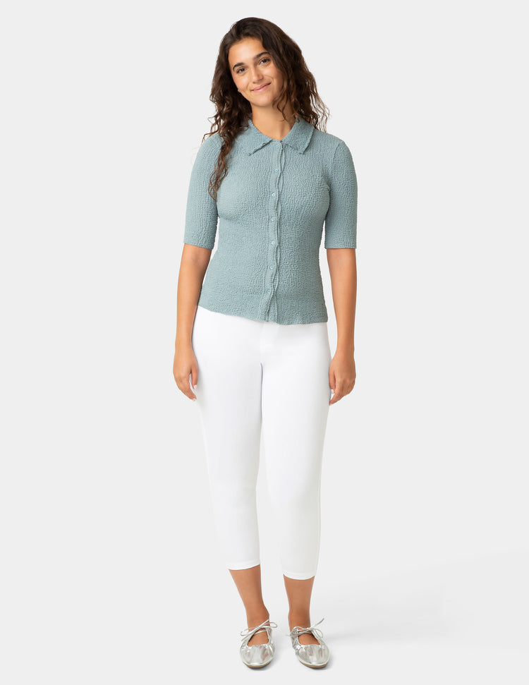 Classic Indigo Denim Capri
