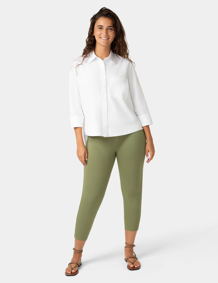 Classic Indigo Denim Capri