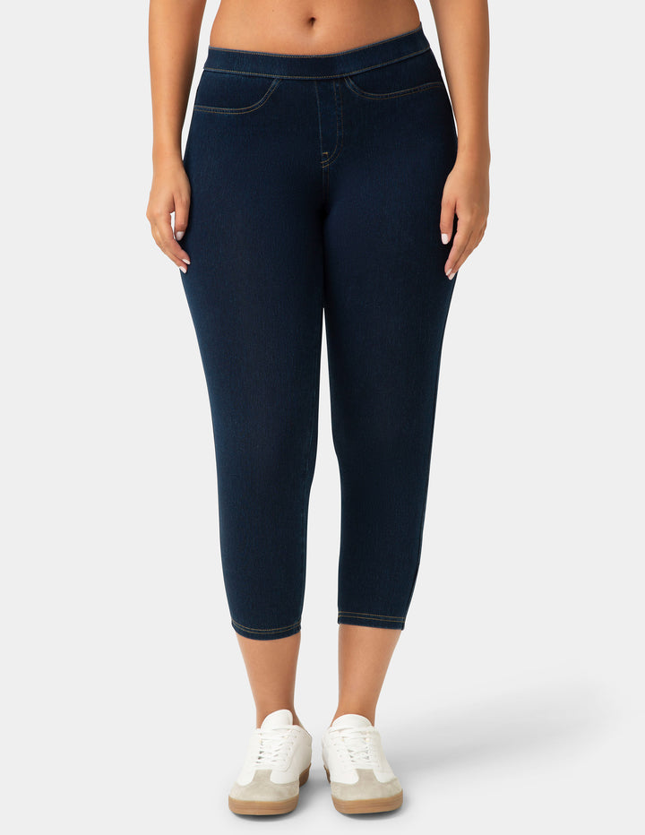 Classic Indigo Denim Capri