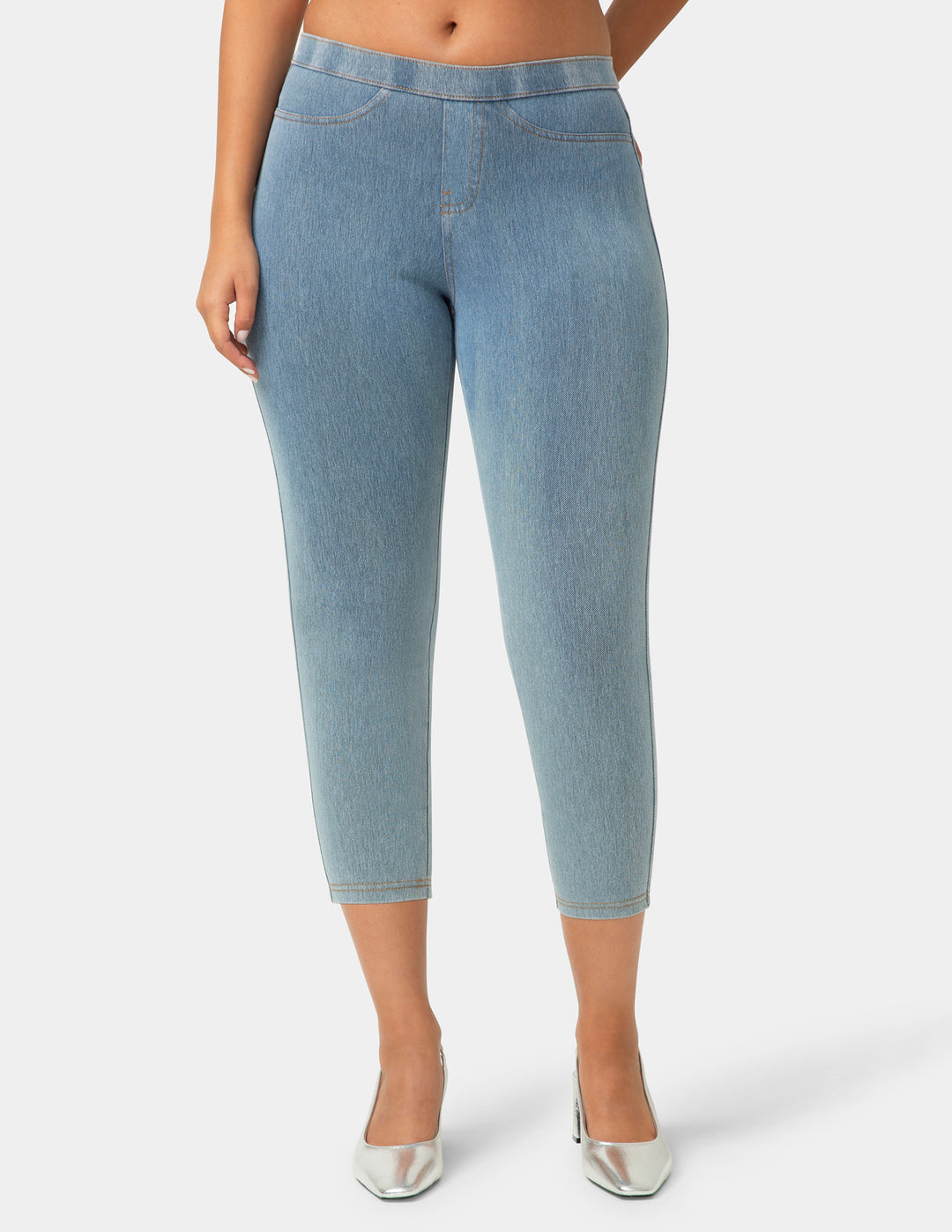 Classic Indigo Denim Capri