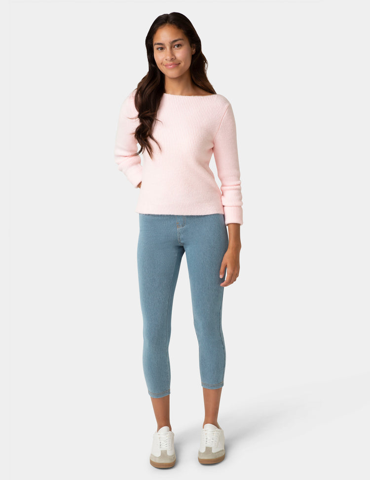 Classic Indigo Denim Capri