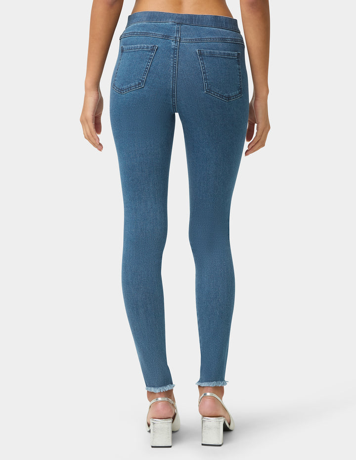 Frayed Edge Denim Leggings
