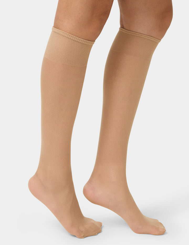 Knee Highs With Reinforced Toe 2 Pair Pack