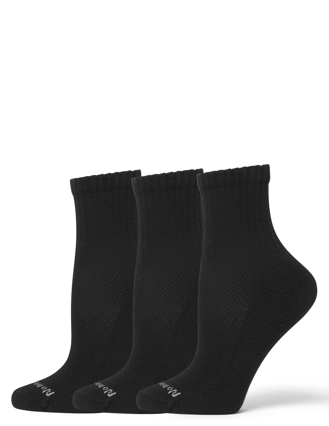 Soft & Breathable Women's Cushioned Mini Crew Socks 3 Pair Pack