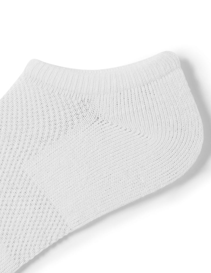 White sock on a white background