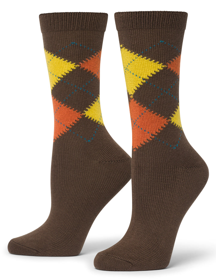 Argyle Crew Socks