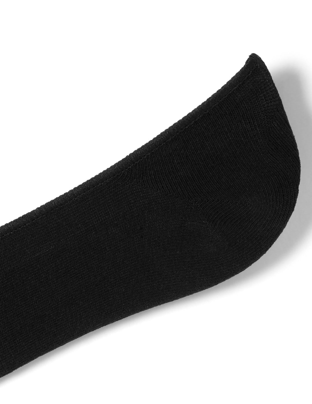 Black sock on a white background