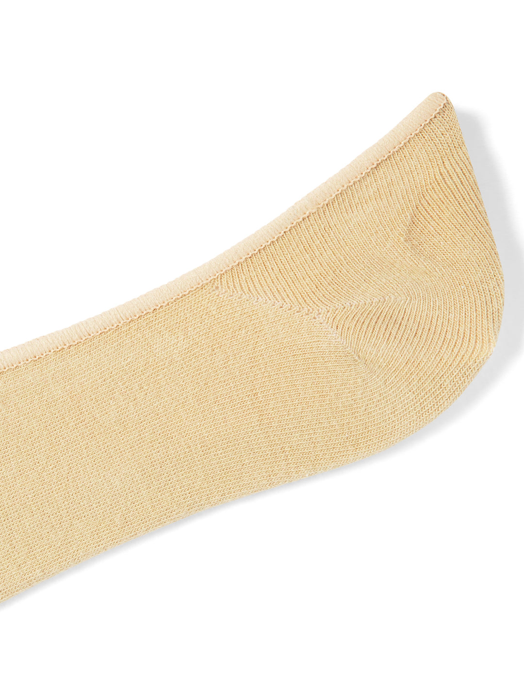 Beige sock on a white background