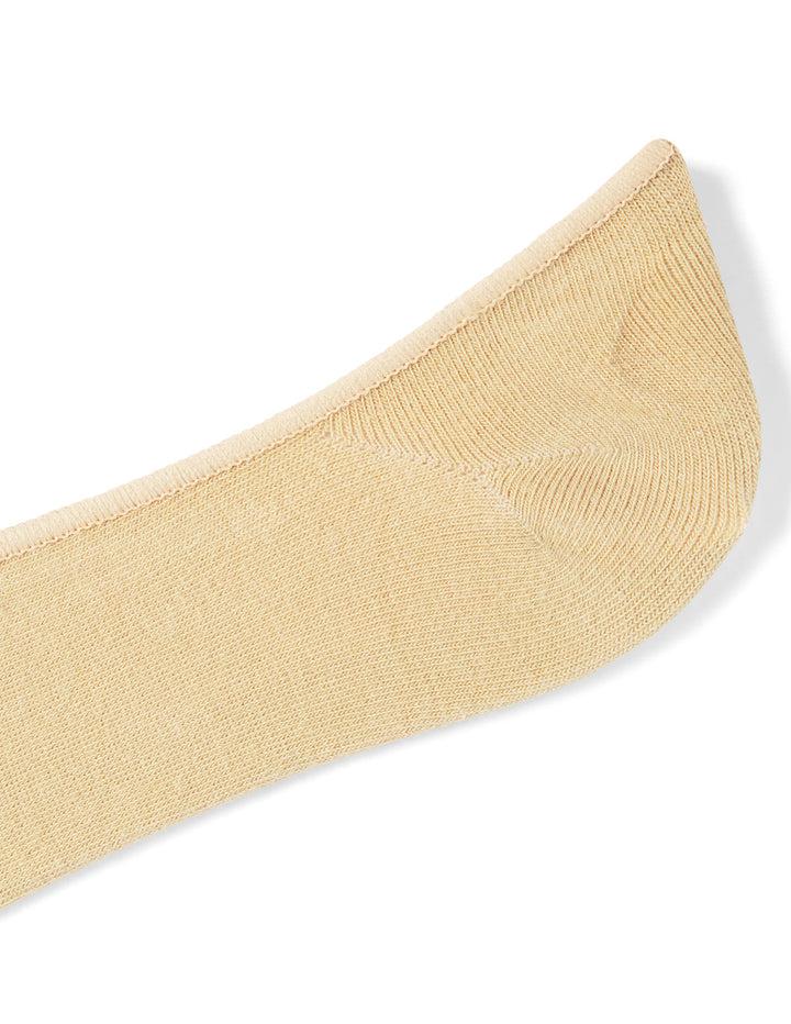 Beige sock on a white background