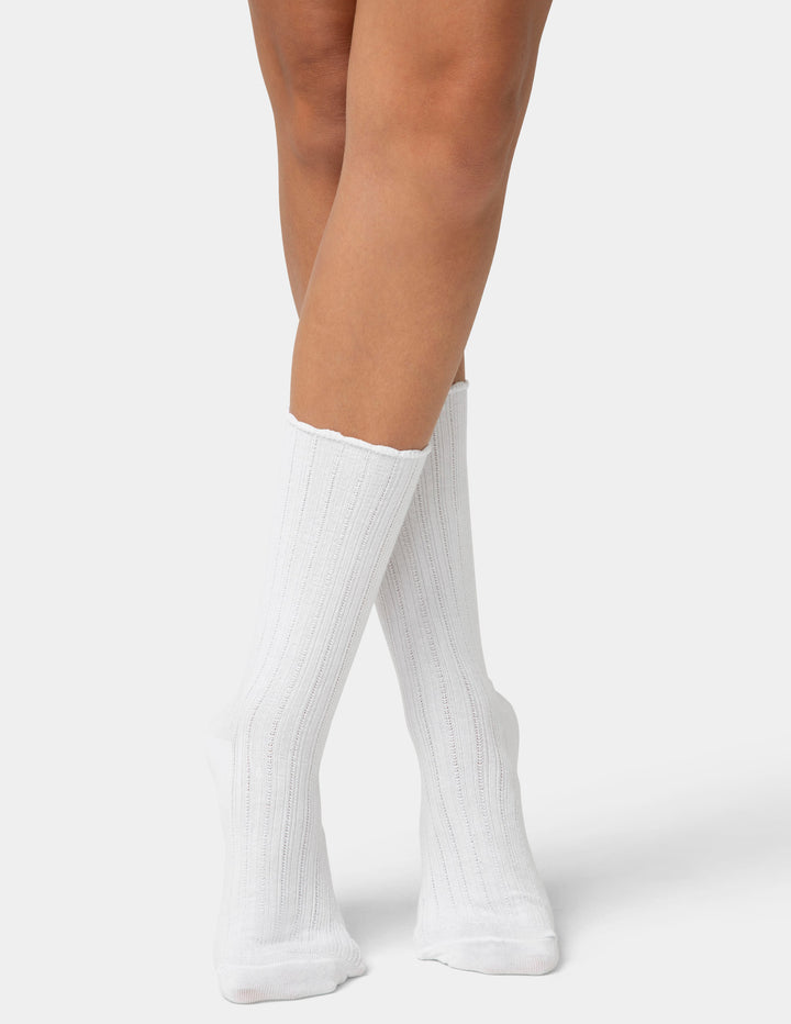 Scallop Pointelle Sock - 3 Pair Pack