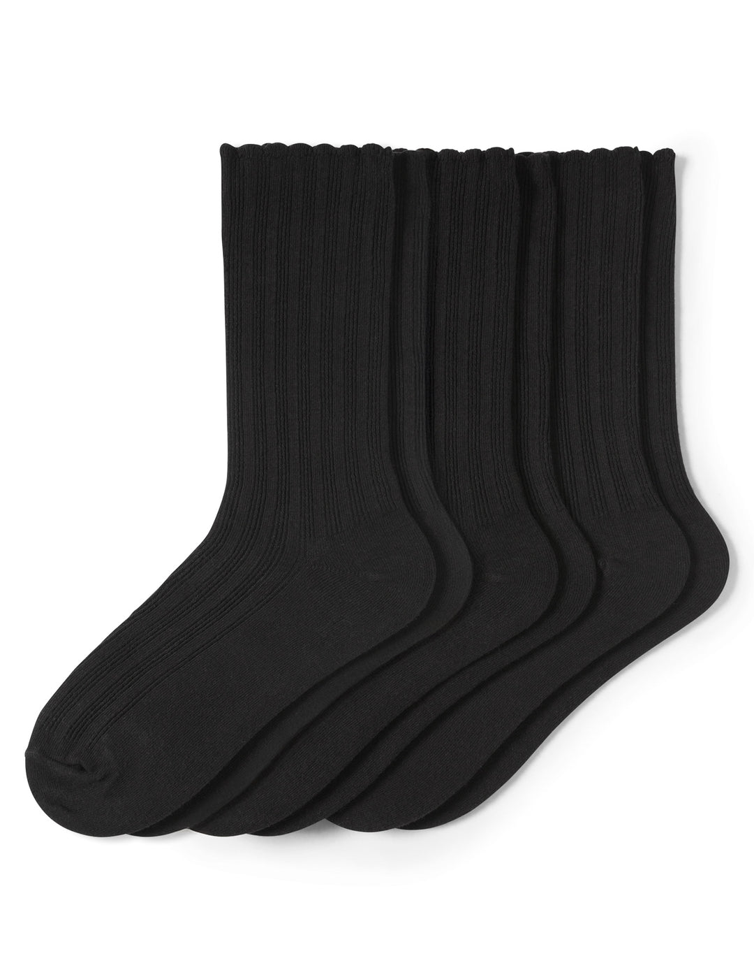 Scallop Pointelle Sock - 3 Pair Pack