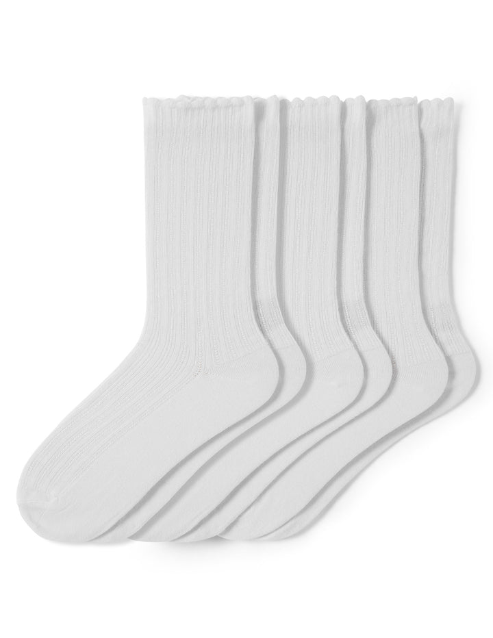 Scallop Pointelle Sock - 3 Pair Pack