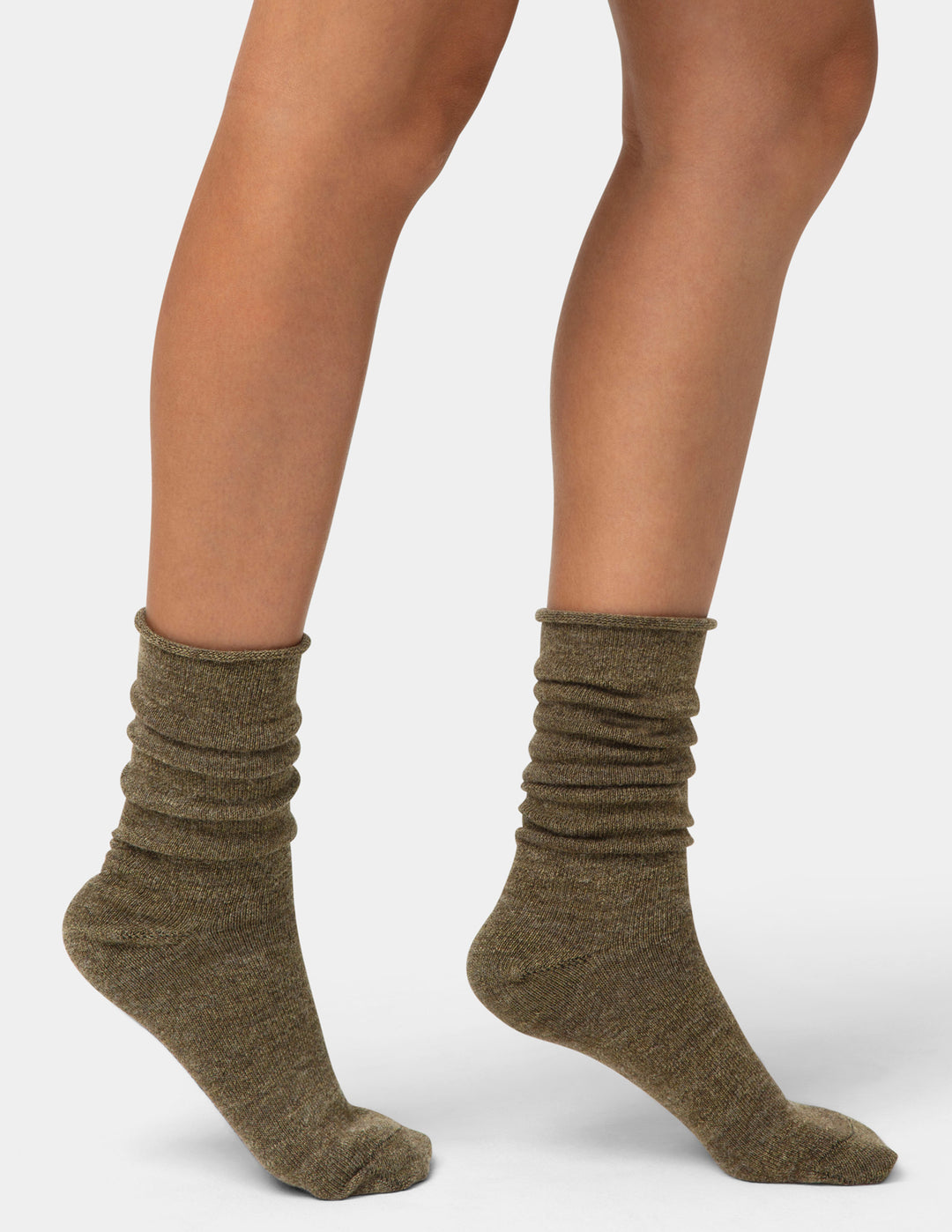 Wool Slouch Crew Sock