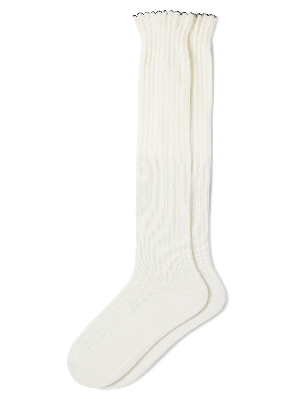 Scallop Tip Knee Sock