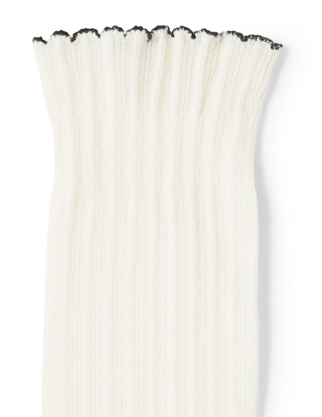 Scallop Tip Knee Sock
