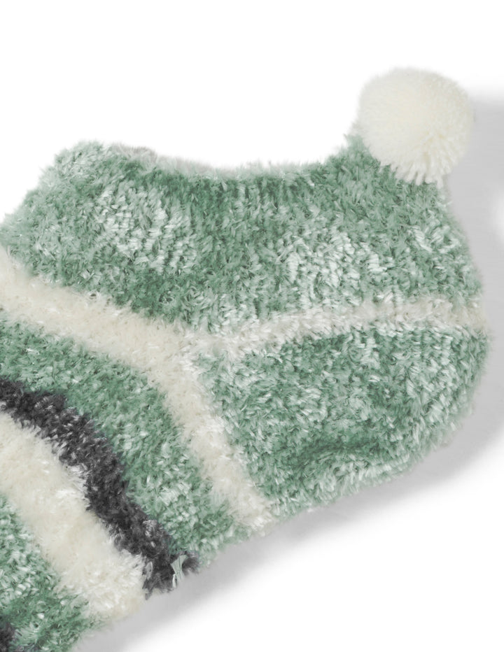 Patterned Shortie Slipper Sock 3 Pair Pack