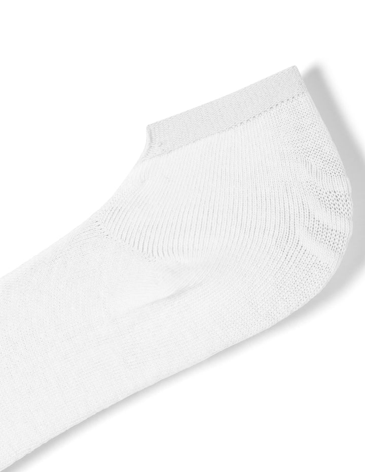 White sock on a white background