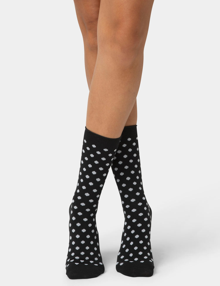 Cotton Dot Jean Sock