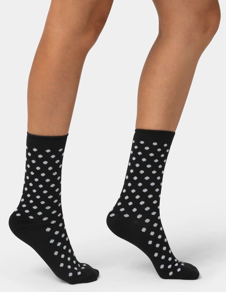 Cotton Dot Jean Sock