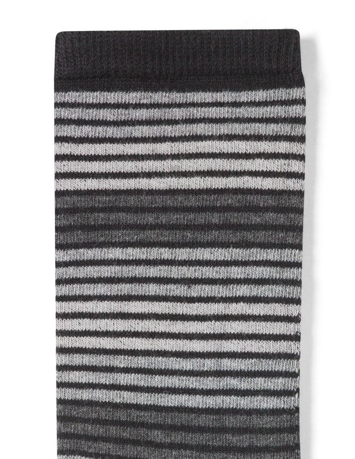 Flat Knit Striped Crew Sock 3 Pair Pack