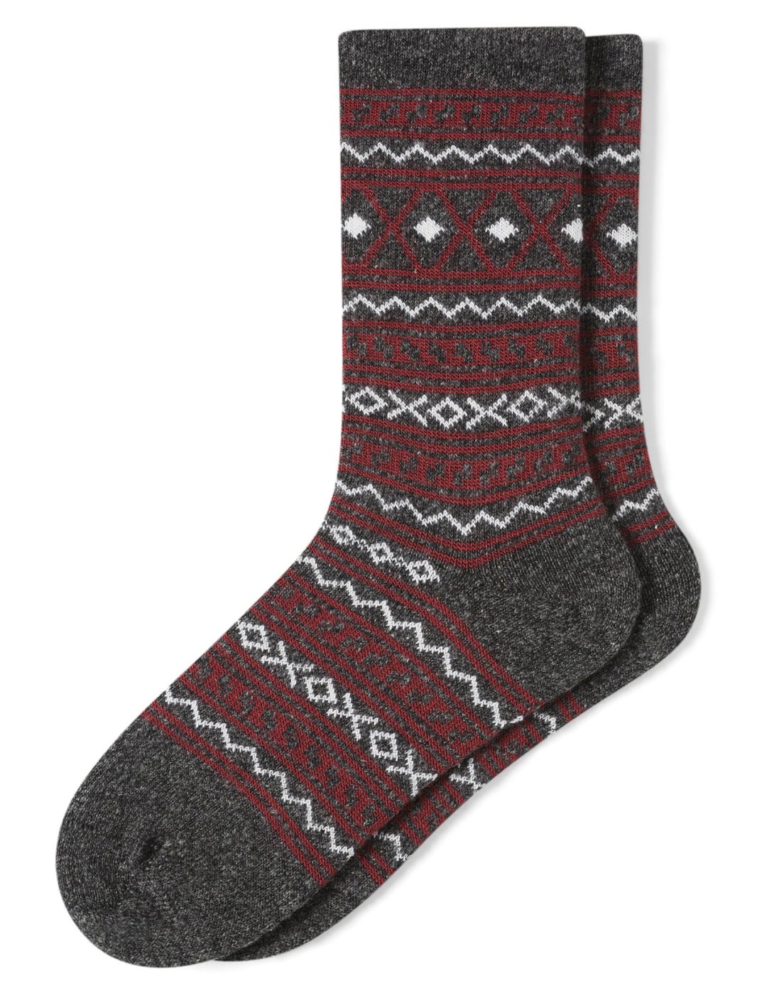 Marled Diamond Crew Sock