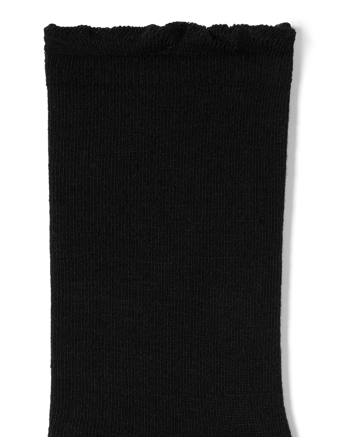 Black sock on a white background