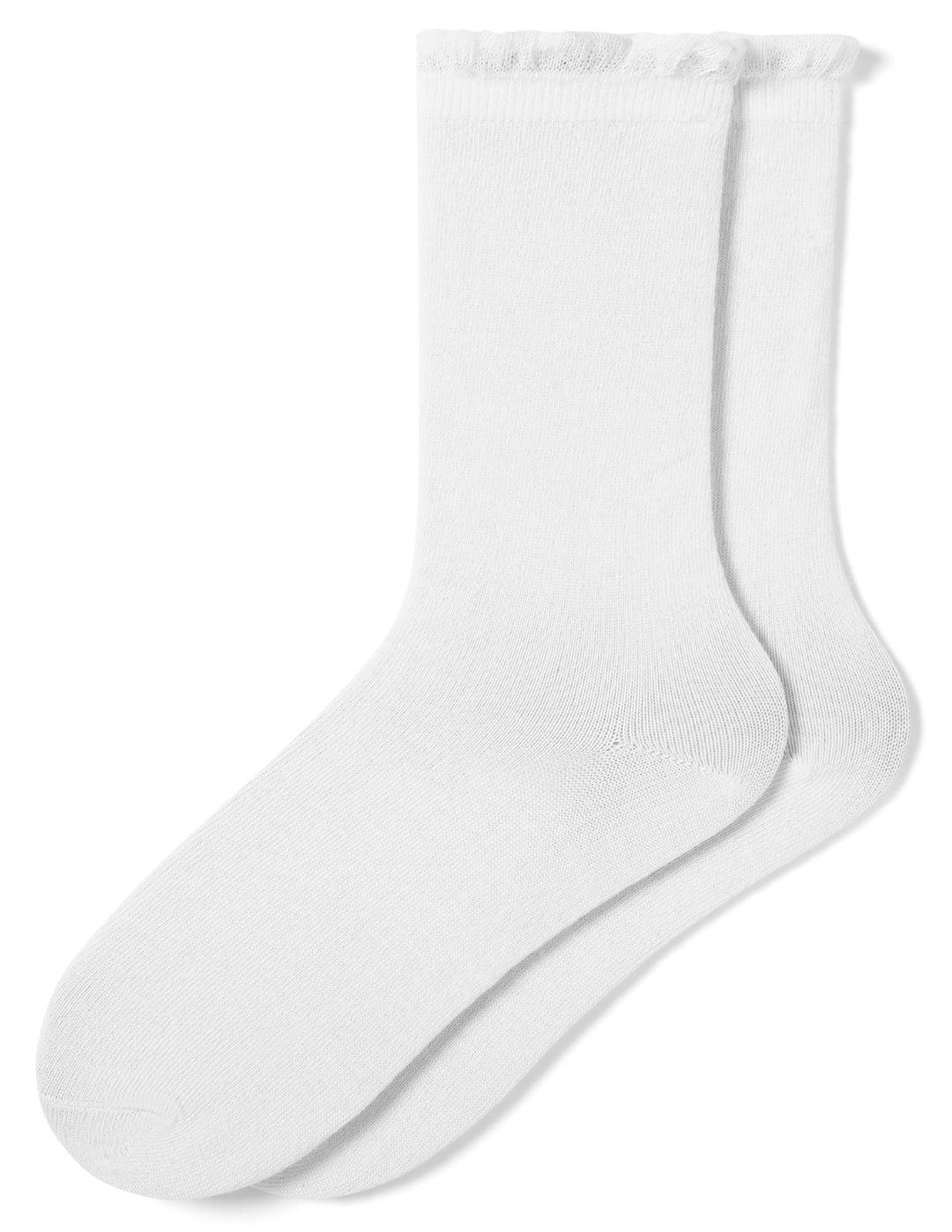 White sock on a white background