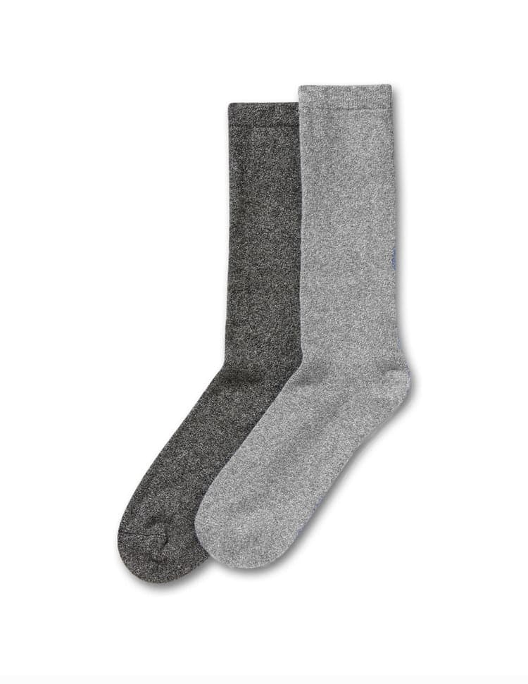 Soft Terry Crew Sock 2 Pair Pack